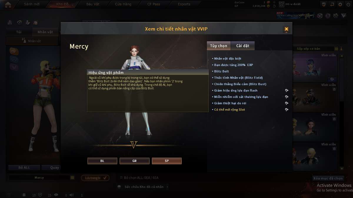 shop acc cf uy tin gia re